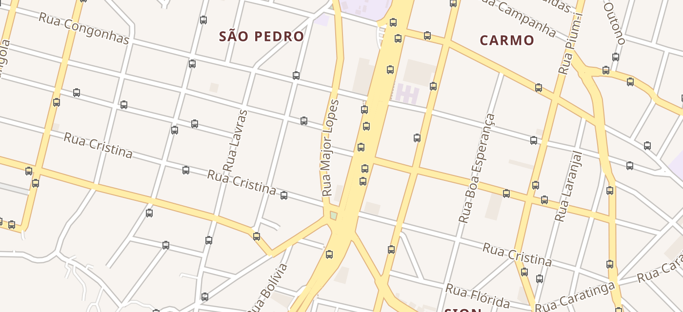 Mapa — loja São Pedro